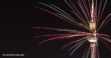 Fireworks light up the Berlin skyline from the landmark Fernsehturm TV tower as the German capital celebrates the arrival of the new year on 1 January 2018.