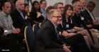 Andrew Harding, centre, listens to member feedback at an Ask the CEO event.