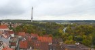 Thyssenkrupp’s 246-metre-tall tower dominates the skyline above Rottweil, Germany.