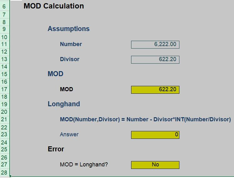 mod-calculation
