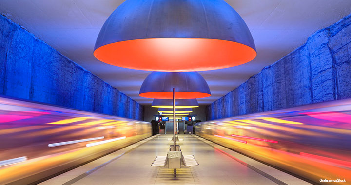 Westfriedhof station in Munich, Germany