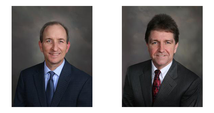 Hanesbrands' Scott Lewis, CPA, interim CFO and chief accounting officer, and Jonathan Aves, vice-president for global transaction services