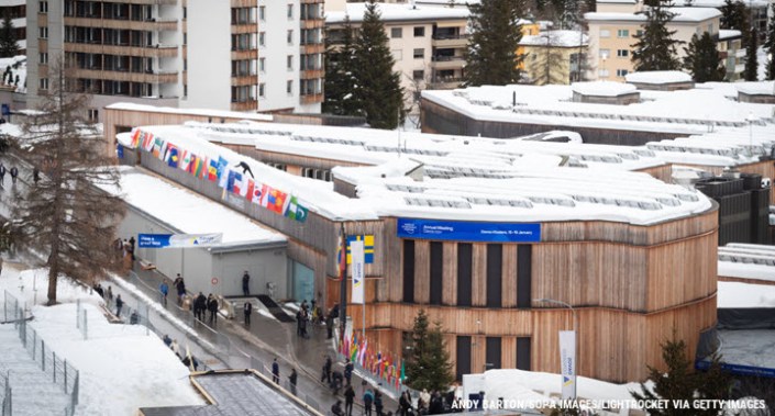 A view of the Davos Congress Centre in Davos, Switzerland, where AI dominated the agenda of the 54th World Economic Forum in January this year.