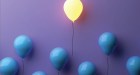 Image of balloons representing leadership.