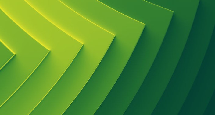 Abstract image of green corners representing Excel.
